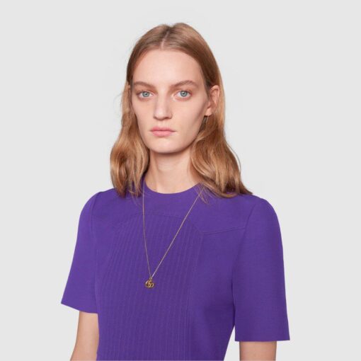 GUCCI GG RUNNING YELLOW GOLD NECKLACE - Imagen 2
