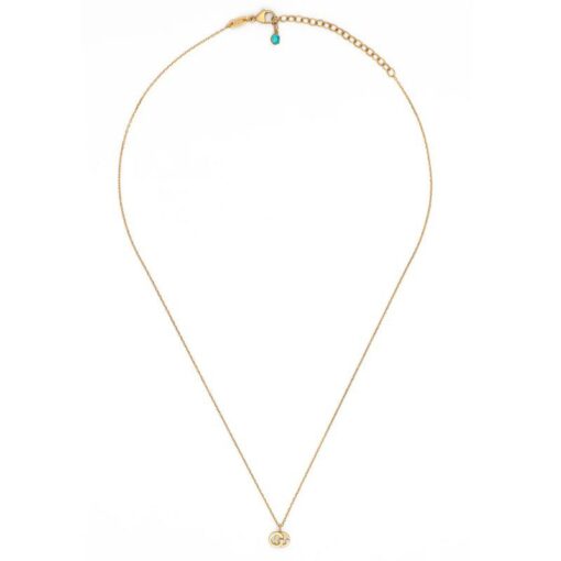 GUCCI GG RUNNING NECKLACE WITH TOPAZ