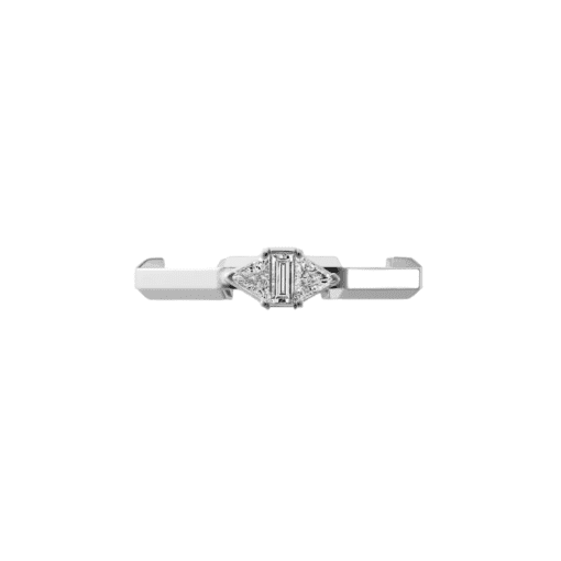 GUCCI LINK TO LOVE BAGUETTE DIAMOND RING - Imagen 2