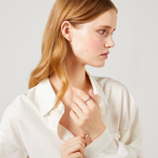 GUCCI LINK TO LOVE BAGUETTE DIAMOND RING - Imagen 5