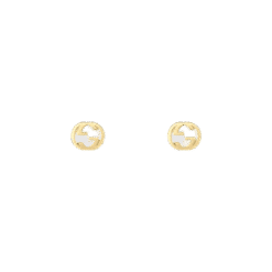 GUCCI INTERLOCKING STUD EARRINGS