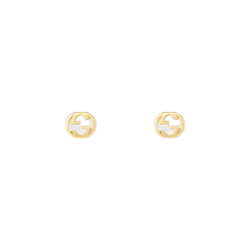 GUCCI INTERLOCKING STUD EARRINGS