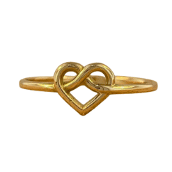 ANILLO CORAZON ENTRE LAZOS