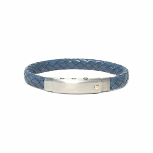 PULSERA AUDACE GOLD SCREW BLUE - Imagen 2