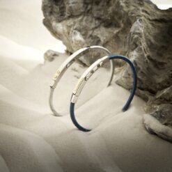 PULSERA SKEMA BLUE TRIPLE GOLD SCREW