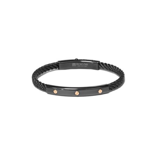 PULSERA SKEMA BLACK TRIPLE GOLD SCREW - Imagen 2