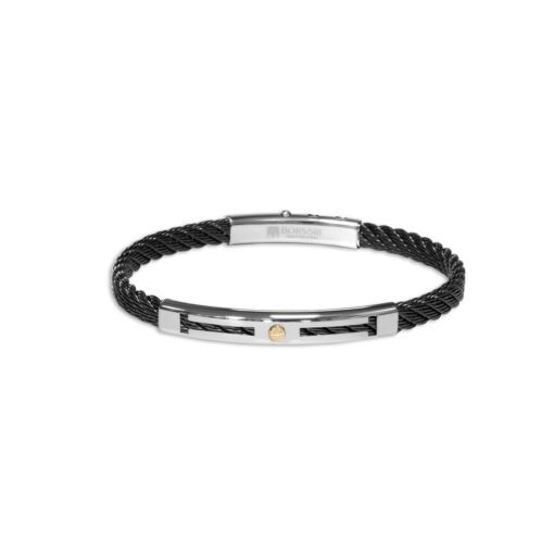 PULSERA SKEMA BLACK GOLD SCREW - Imagen 2