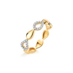 ANILLO GOTAS CON DIAMANTE