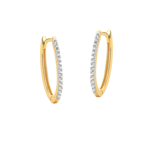 AROS ARGOLLA OVAL CON DIAMANTE