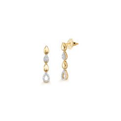 AROS GOTAS COLGANTES CON DIAMANTES