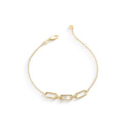 PULSERA TRES ESLABONES OVALES
